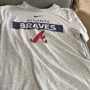 Nike Gray Atlanta Braves T-Shirt